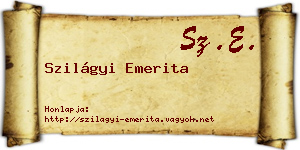 Szilágyi Emerita névjegykártya